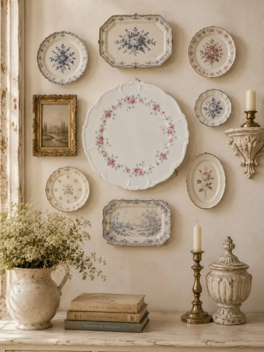 Vintage Edelstein Bavaria Florence Pattern Dinner Plate With Scalloped Edges